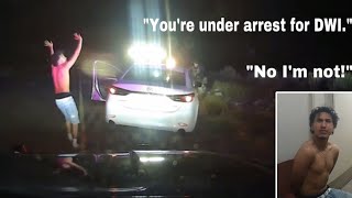 22 Year Old Gas Lights Deputy During DWI Arrest [upl. by Joelly821]