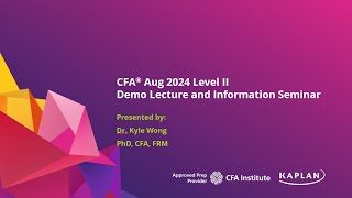 CFA Aug 2024 Level II  Fixed Income  Dr Kyle Wong PhD CFA FRM [upl. by Berne]