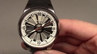 Perrelet Turbine Automatic Mens Watch Review Ref A10644 [upl. by Ellevehs]