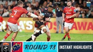 Cell C Sharks v Munster  Instant Highlights  Round 18  URC 202223 [upl. by Felicidad]