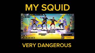 MY SQUID VERY DANGEROUS 🖕🖕🖕trendingshorts shortsvideo viralvideo garenafreefire squidvideo [upl. by Esinehs86]