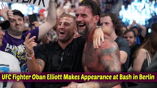 UFC Fighter Oban Elliott Makes Appearance at WWE Bash in Berlin 2024 [upl. by Welch]