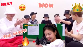 Bts Reaction Blackpink JENNIEs talentstrength is Shooting  EP197 blackpinkbts Fanmade [upl. by Annora864]