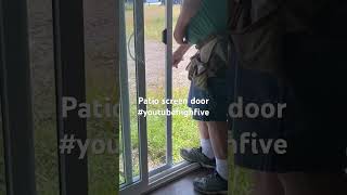 Patio Screen Door carpentry youtube carpenter woodworking short [upl. by Ynaffit]