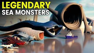 Legendary Sea Monsters Size Comparison 3D  BLOOP VS SEA EATER [upl. by Tacita]