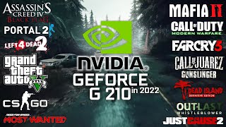 GeForce G210 in 2022  Test in 15 Games [upl. by Havard]