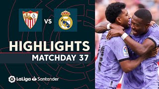 Resumen de Sevilla FC vs Real Madrid 12 [upl. by Yacov915]