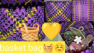 plastic wire ni basket 🧺🥰new basket simple💜💛 [upl. by Pippo]