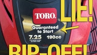 Toro Lawnmowers  Review of why Toro Lawnmowers SUCK [upl. by Lennahs]