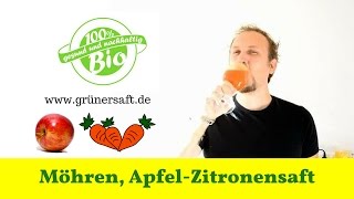 🍏 Apfel Möhrensaft mit Zitrone selber machen ❤️ Saftidee Nr1 [upl. by Hulda]