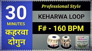 Keharwa Loop F 160 BPM Professional Style Keherwa कहरवा लूप [upl. by Moreta]