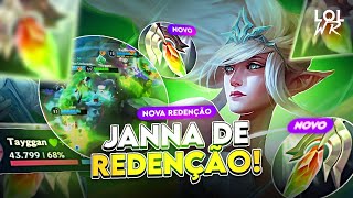 O NOVO PATCH CHEGOU REDENÇÃO DEIXOU JANNA BROKEN  LoL Wild Rift [upl. by Pearlman435]