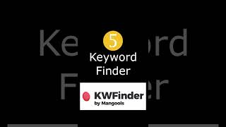 Top 5 Keyword research tools for SEO success [upl. by Ainad]