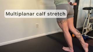 Multiplanar Calf Stretch with Wall [upl. by Vernice]