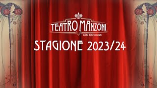 Presentazione stagione 202324 Teatro Manzoni Roma [upl. by Georgine]