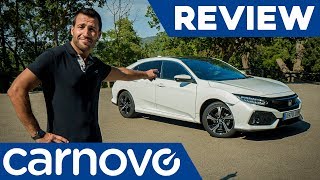 Honda Civic 2017  Compacto  Opinión  Review  Prueba  Test en español  Carnovo [upl. by Teeniv]