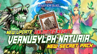 MASTER DUEL  THE LEGENDARY ROCK HAS COMBACK NEW UPDATE VERNUSYLPH NATURIA DECK  UNLIMITED NEGATE [upl. by Alemap]