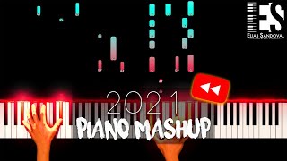 2021 PIANO MASHUP  Top Hits in a 6 Minutes Medley Piano Tutorial  Eliab Sandoval [upl. by Brinn]