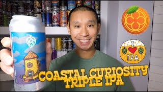 BEER REVIEW 448  MONKISH BREWING  COASTAL CURIOSITY TRIPLE IPA [upl. by Cosma]