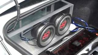 BASS2150  Awesome all Plexiglass Subwoofer Box with Digital Designs 8quot subs [upl. by Godard137]