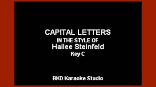 Hailee Steinfeld  Capital Letters Karaoke with Lyrics [upl. by Lanford]