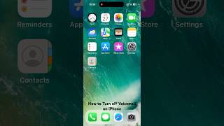 How to Disable  Turn off Voicemail on iPhone [upl. by Annibo]