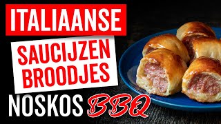 Italiaanse saucijzenbroodjes van de BBQ  MOINK Rolls [upl. by Vigen560]