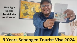 5 Years Schengen Europe Tourist Visa l How I Got 5 Years Multiple Entry Schengen Visa l My Story [upl. by Annoyik]