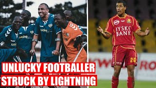 LIGHTNING STRIKE HITS UNLUCKIEST FOOTBALL PLAYER and FORCES RETIREMENT  Jonathan Richter Denmark [upl. by Watson]