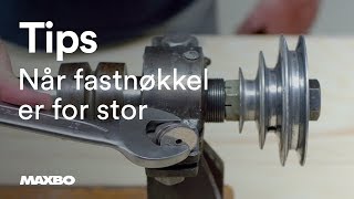 Lurt triks med for stor fastnøkkel [upl. by Rillings]