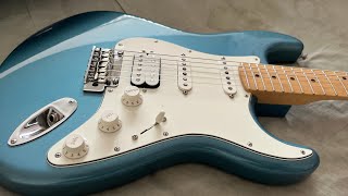 Fender Player Stratocaster HSS MN Tidepool New Guitar Day [upl. by Atteyram]