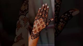 Simpal back side box mehendi desing video short mehendihenna [upl. by Siver]