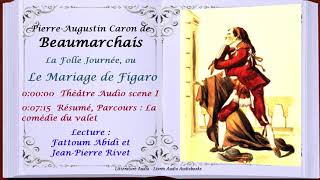 Beaumarchais Le Mariage de Figaro Théâtre Audio scene I Résumé Parcours  La comédie du valet [upl. by Tuppeny]