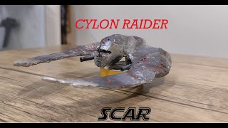 Battlestar Galactica Cylon War Raider SCAR Figure Handmade DIY [upl. by Zzahc]