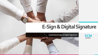 What is eSign amp Digital Signature Difference between eSign amp Digital Signature eSign Market Leaders [upl. by Naryt18]