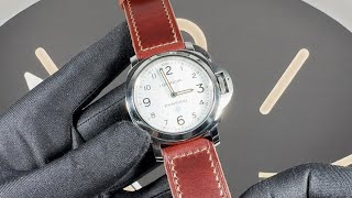 quotAlden Burgundyquot Panerai Strap for 44mm Cases semigloss finish with sewn buckle on PAM00775 4K [upl. by Eyahc]