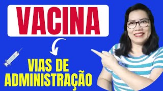 VIAS DE ADMINISTRAÇÃO DAS VACINAS Via oral intradérmica subcutânea e intramuscular [upl. by Us]