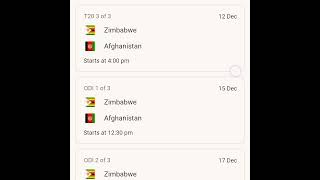 Alert 🚩 Afghanistan Tour of ✈️ Zimbabwe 2024 for 3 ODIs 3 T20Is amp 2 Tests in DecemberAfgvsZim [upl. by Noirod]