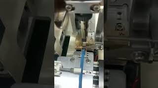 Electronic Products Machinery Semi Automatic Wire Cutting Stripping Soldering Machine machine auto [upl. by Elletsyrc]