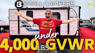 3 Small Campers Under 4000lbs GVWR  2024 Models [upl. by Atiuqehc865]