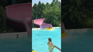 Epic waterslides at wild water works 🏄🏾‍♀️ summervibes waterslide canada [upl. by Tneicniv]