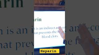 Heparin heparin bloodphysiology mbbs dentist nursing [upl. by Tanitansy859]