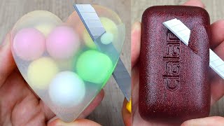 Relaxing Soap Cutting ASMR Satisfying Soap and lipstick cutting Corte de jabón  910 [upl. by Tien511]