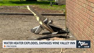 Prossers Wine Valley Inn damaged after water heater explodes [upl. by Downs249]