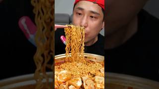 ASMR Spicy Noodles amp Dumpling 🍜🥟🔥 MUKBANG [upl. by Nosdivad829]