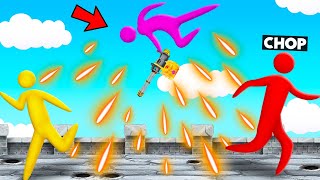 SUPER SMASH CHOP USES OVERPOWERED FLYING MINIGUN TO WIN [upl. by Engud]