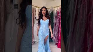 💙💙💙💙💙Dazzle the Night Away Jovani 1012 Blue Low Back Sequin Prom Dress💙💙💙💙💙 [upl. by Flin945]