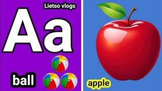 ABC TWO Words Phonics Sound Abc alphabet song A for apple abc song for children [upl. by Ahsitahs615]