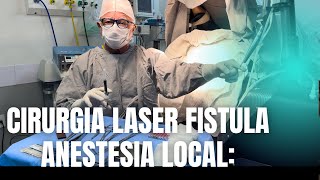 Fazendo anestesia local cirurgia fístula perianal laser e alta seguir c guia pós operatório [upl. by Coombs]