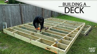 Building A Ground Level DECK  Part 1 [upl. by Yvaht533]